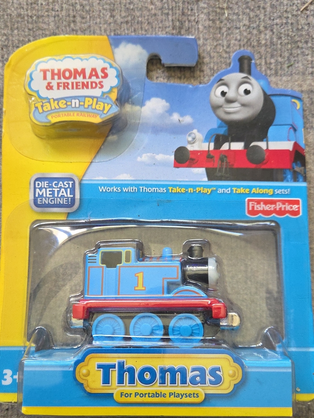 Fisher-Price Thomas the Tank Engine Blue Die-Cast Take-n-Play Engine